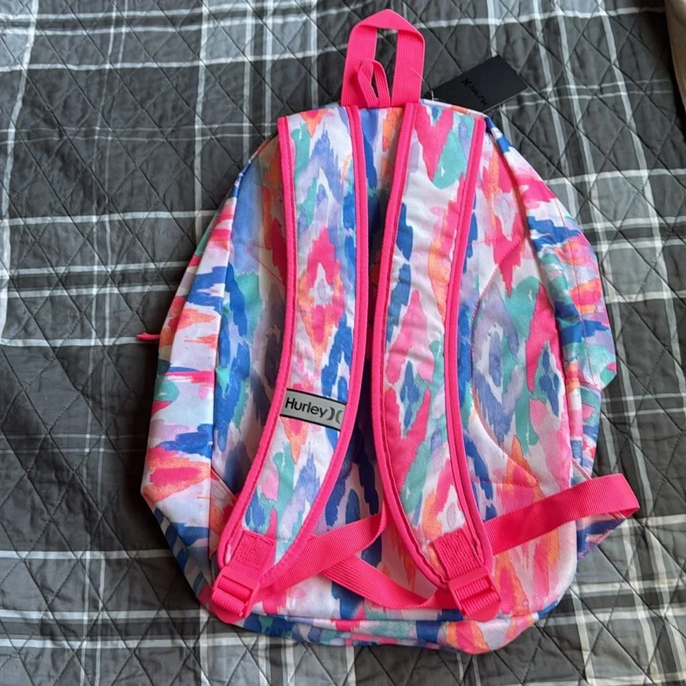 Hurley NWT Ret $40 Colorful Kids Backpack